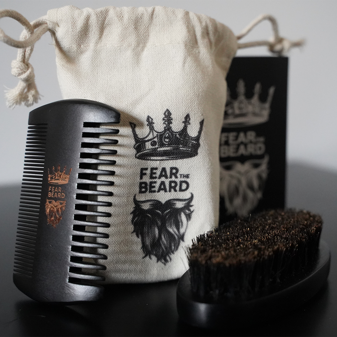 Beard Brush & Comb Kit