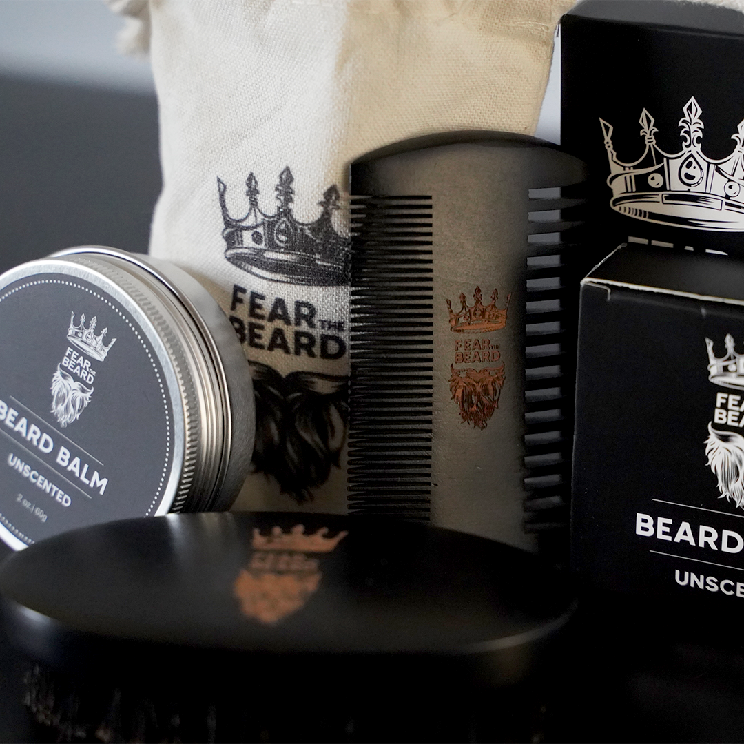 Sculpt & Savor Beard Ensemble (Beard Brush & Comb Kit + Beard Balm)